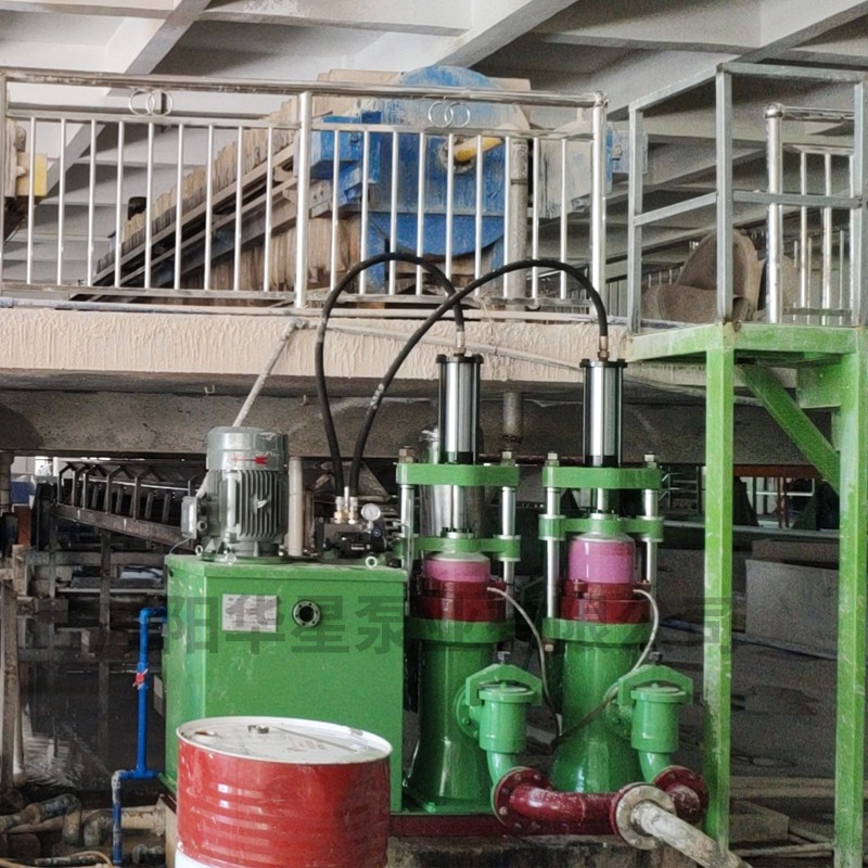 壓濾機節(jié)能進料泵，液壓陶瓷柱塞泥漿泵